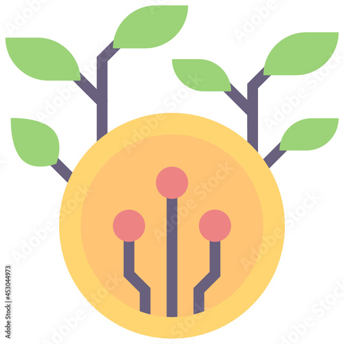 passive flat style icon