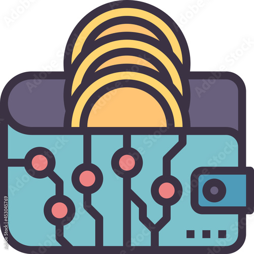 digital outline style icon