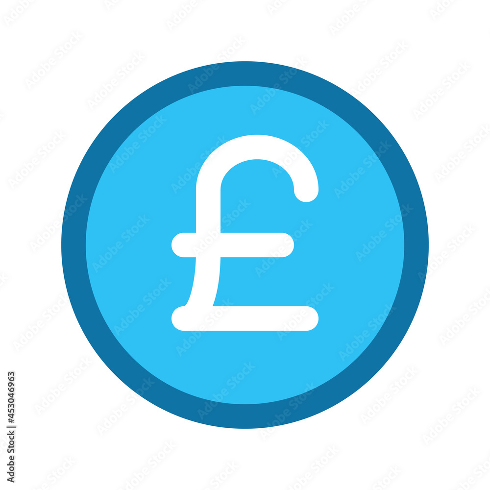 Illustration vector graphic icon of Egypt and United Kingdom Pound currency. Filled line style icon. Vector illustration isolated on white background. Perfect for website or application design. Illustration vector graphic icon of Egypt and United Kingdom Pound currency. Filled line style icon. Vector illustration isolated on white background. Perfect for website or application design.