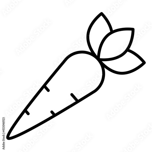 A unique design icon of carrot vegetable


