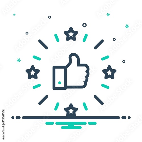 Mix icon for excellent 