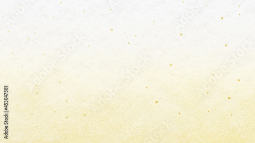 金箔を散りばめた質感のある和紙風背景素材（金色）