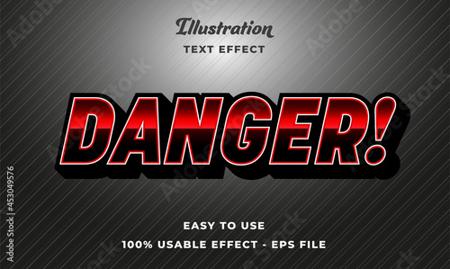 danger text effect