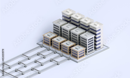 3. Chemical treatment and water purification. Process Control Water Purification system on Ground, 2 dimensional view.