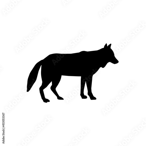 Wolf icon vector set. animals illustration sign collection. wolf howls symbol.