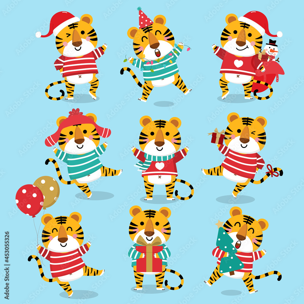 2022, animal, background, balloon, card, cartoon, cat, celebration, character, cheerful, christmas, claus, collection, costume, cute, december, decoration, design, drawing, fun, funny, gift, graphic, 