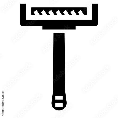 razor glyph icon