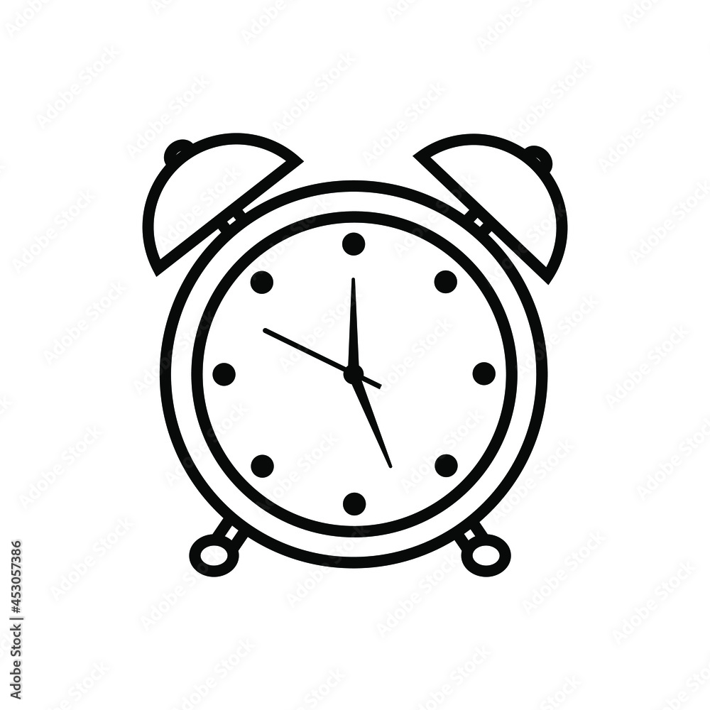 Alarm clock icon vector set. Time illustration sign collection. Clock sign or symbol. Alarm clock icon vector set. Time illustration sign collection. Clock sign or symbol.
