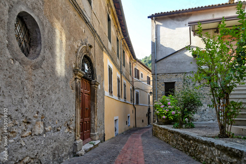 Wallpaper Mural A characteristic street in Morolo, a medieval village in the province of Frosinone in Italy. Torontodigital.ca