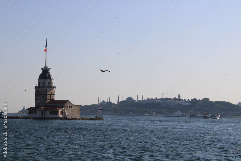 Maiden's Tower and Istanbul view