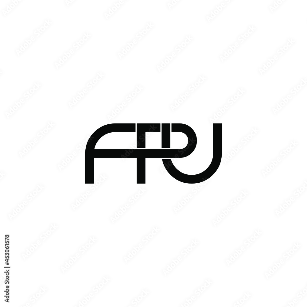 fpu initial letter monogram logo design fpu initial letter monogram logo design