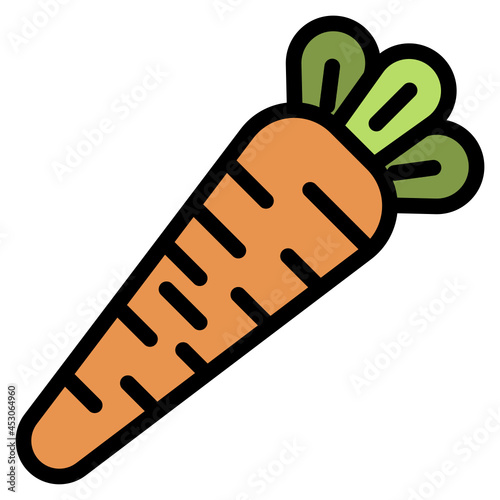 carrot line icon
