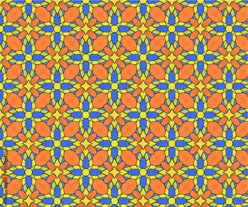 Hintergrund, Muster Stern blau gelb Hintergrund, Muster Stern blau gelb