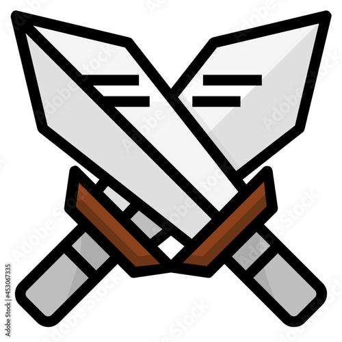 fighter line icon