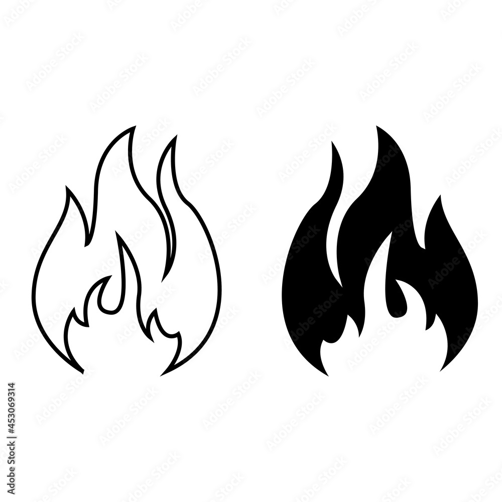 Fire icon vector set. flames illustration sign collection. light sign or symbol. Fire icon vector set. flames illustration sign collection. light sign or symbol.