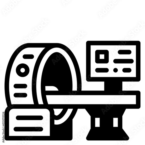 ct scan glyph icon
