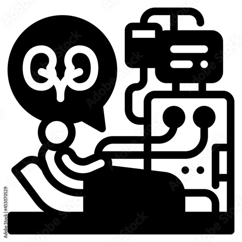 dialysis glyph icon