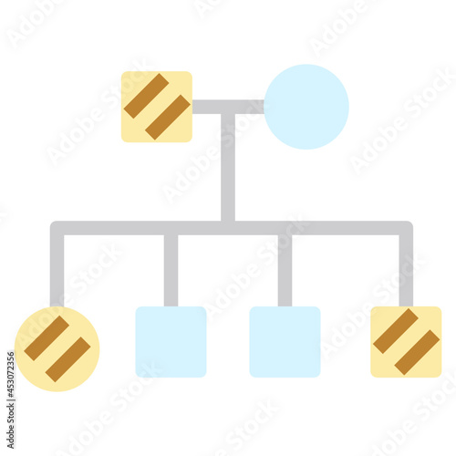 genetics flat icon