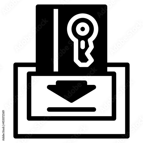 keycard glyph icon