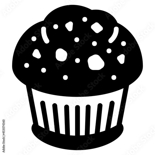 muffin glyph icon
