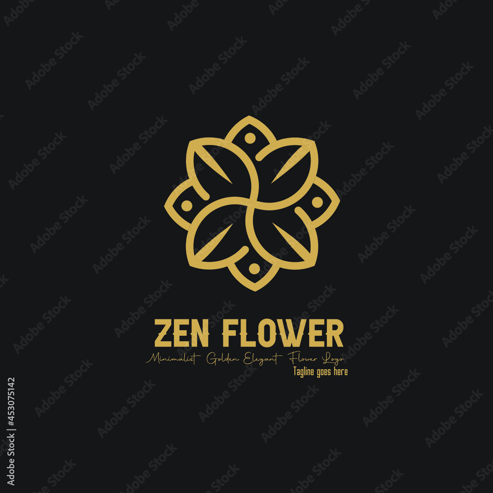 zen flower circle monogram blossom exclusive logo design inspiration zen flower circle monogram blossom exclusive logo design inspiration