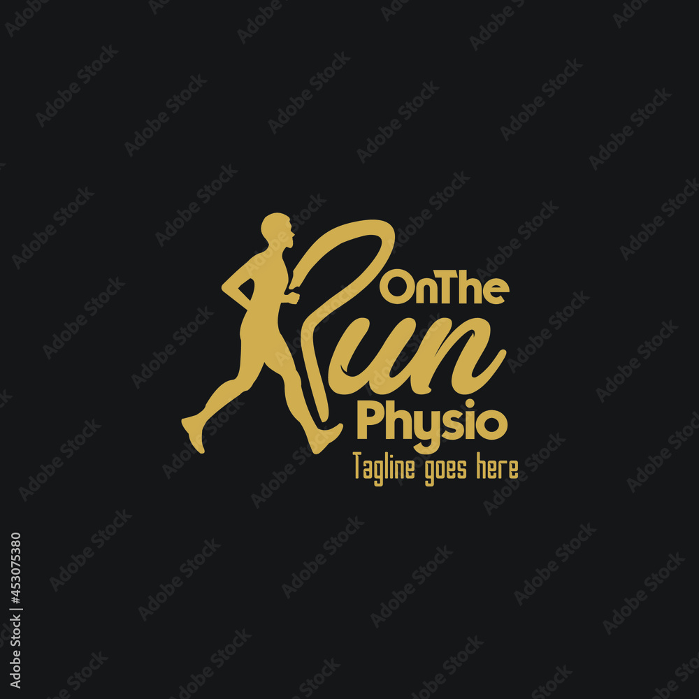 People on the run Physio logo exclusive design inspiration