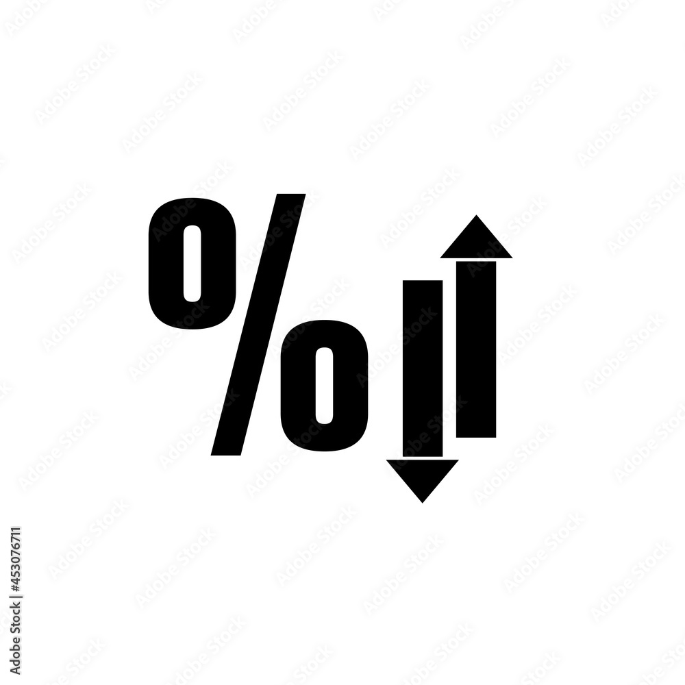 Arrow up and down illustration on white Arrow up and down illustration on white