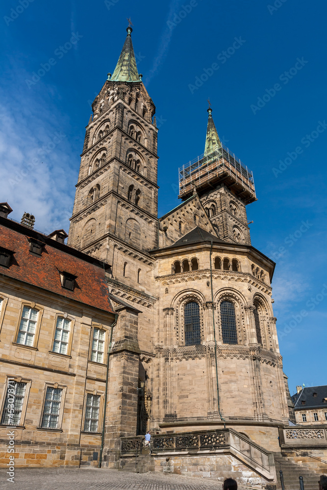 Bamberg Cathedral of St. Peter and St. Georg, Bamberg, Upper Franconia, Bavaria Germany. UNESCO World Heritage City.