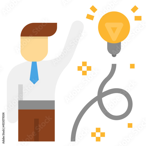 power initiative flat icon