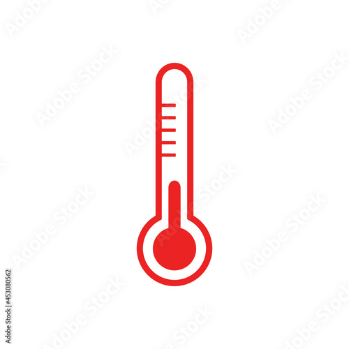 Thermometer und Hintergrund