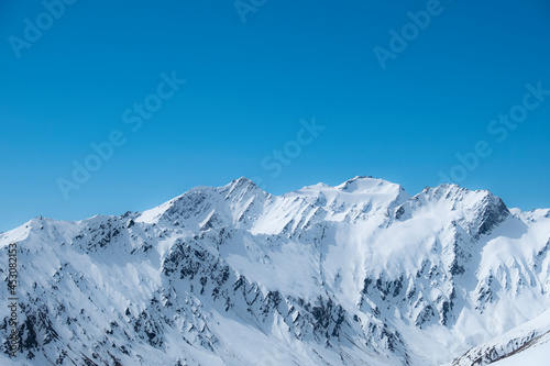 Snow covered mountains in South Island New Zealand © Hamish
