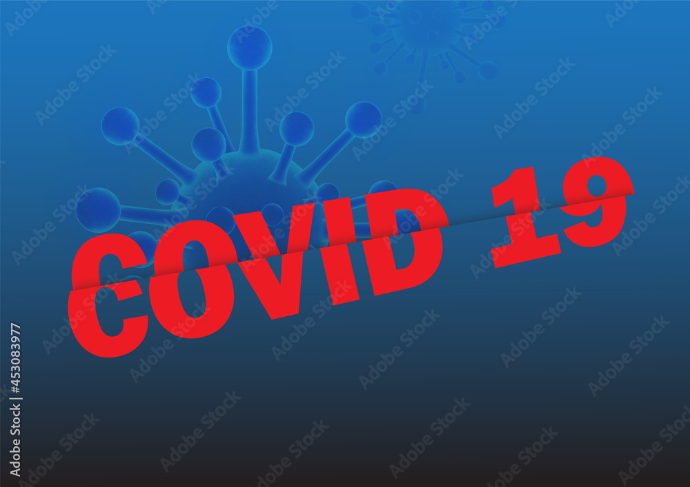 Covid 19 background vector illustration