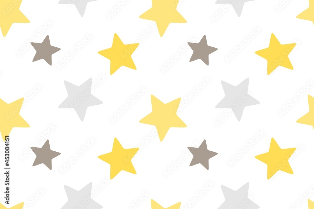 Cute Star Seamless Pattern Design Cute Star Seamless Pattern Design