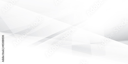 Abstract  white and gray color  modern design background with geometric shape. Vector illustration.