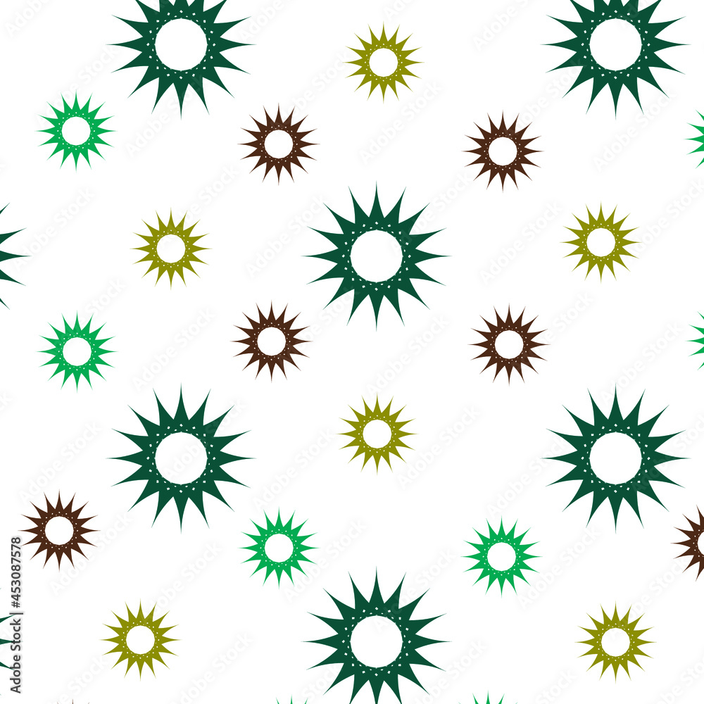 Seamless colorful pattern with circles. east motives