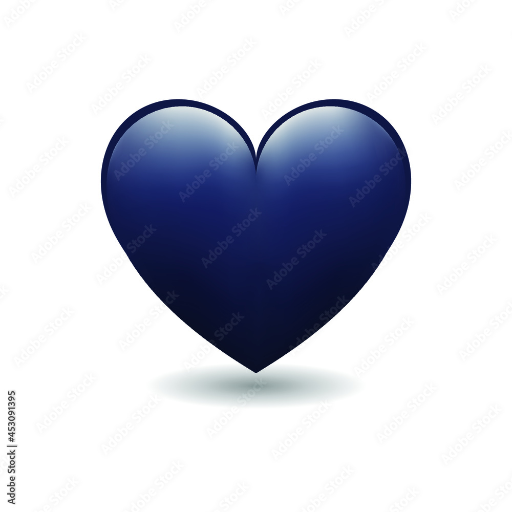 Heart Love Emoji Icon Object Symbol Gradient Vector Art Design Cartoon