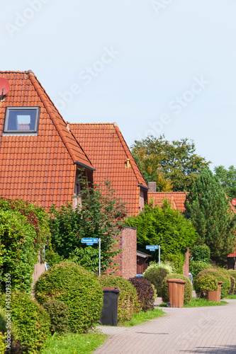 Einfamilienhäuser, Wohngebäude, Dangast, Varel, Niedersachsen, Deutschland, Europa © detailfoto