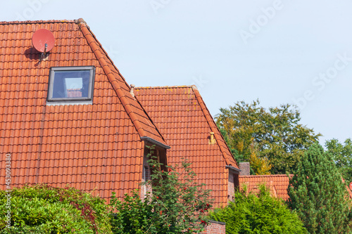 Einfamilienhäuser, Wohngebäude, Dangast, Varel, Niedersachsen, Deutschland, Europa