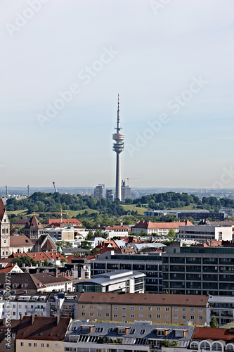 Skyline München mit Fernsehturm © In The Background