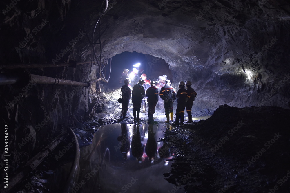 Iron Ore Mine in Ukraine, underground, 