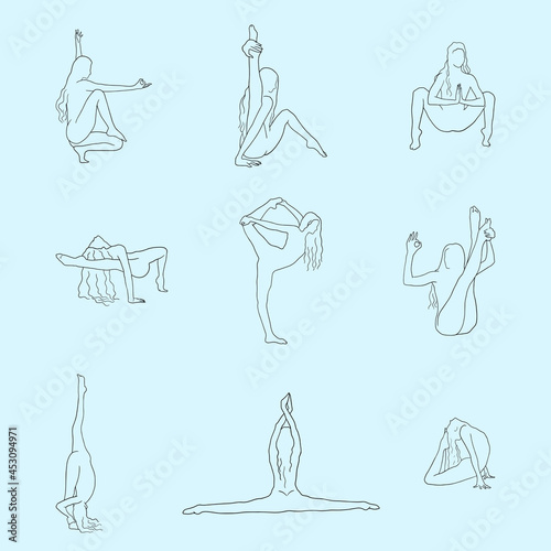 Printyoga pose yoga logo йога позы