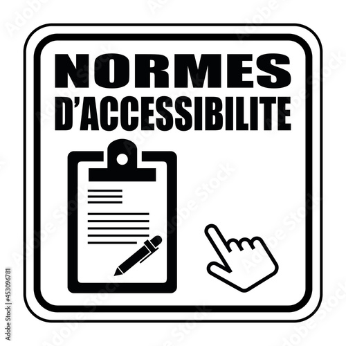 Logo normes d'accessibilité.
