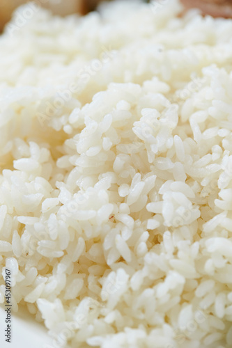 white rice in a bowl