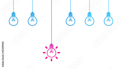 lampadina, idea, colori, creatività, idee	