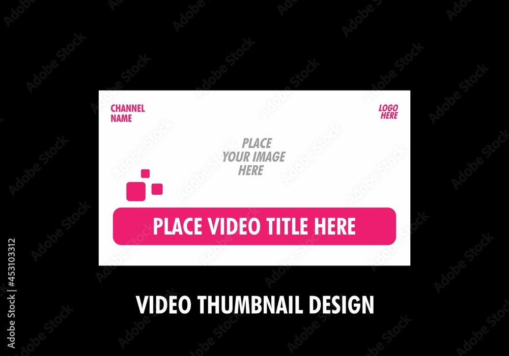 Colorful and unique editable video thumbnail design Colorful and unique editable video thumbnail design