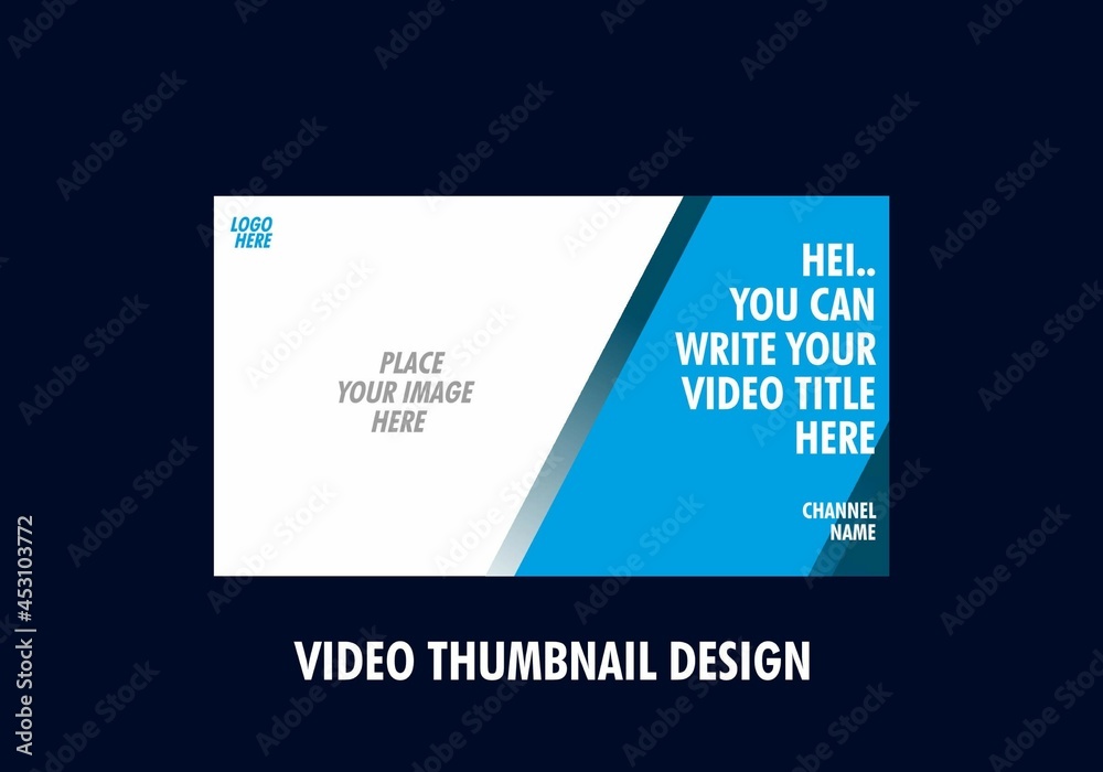 Colorful and unique editable video thumbnail design Colorful and unique editable video thumbnail design