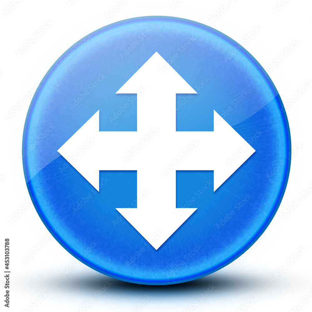 Move eyeball glossy elegant blue round button abstract Move eyeball glossy elegant blue round button abstract