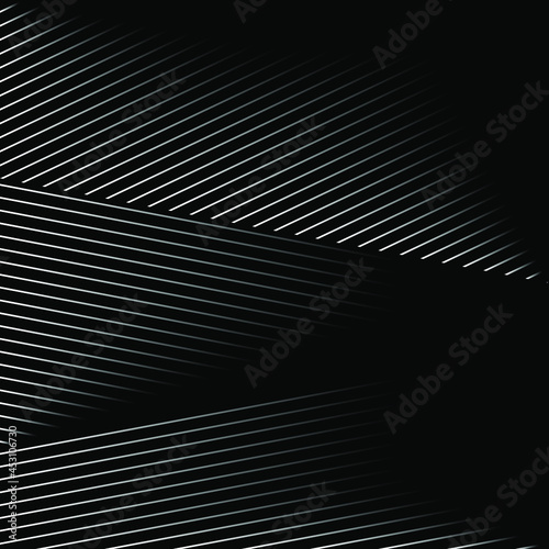 Abstract black background with diagonal striped lines. Striped texture - Vector illustration