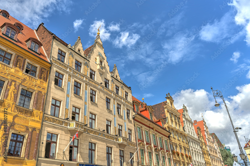 Wroclaw market square, Poland, HDR Image