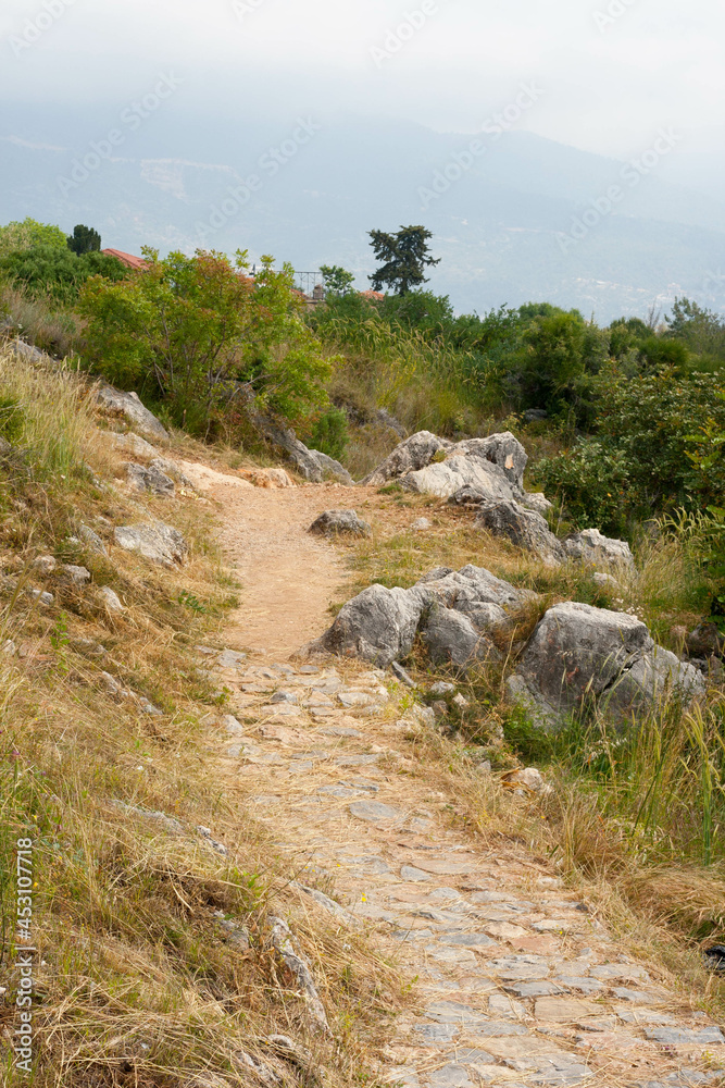 Fototapeta premium A path in the mountains